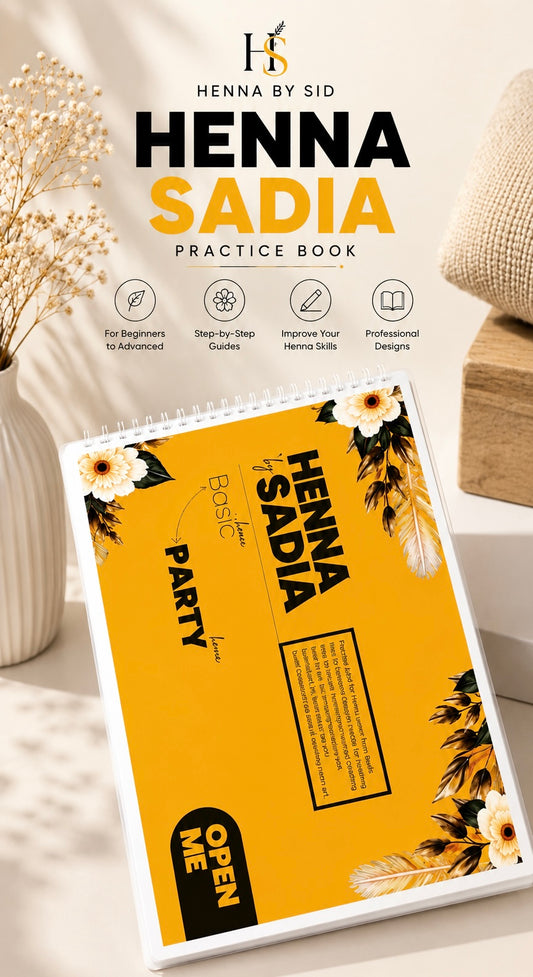 Henna Practice Book by HennaBySadia