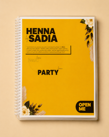 Henna Practice Book by HennaBySadia